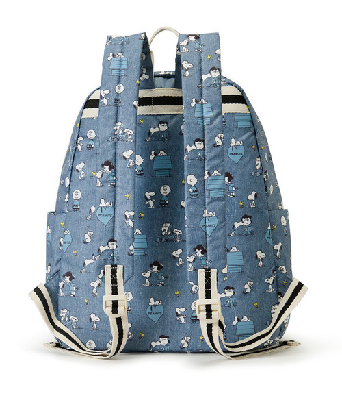 LeSportsac(レスポートサック)の「DAILY BACKPACK ピーナッツハッピーパルズ(バックパック/リュック・レディース・ブルー・FREE)」の6枚目の写真