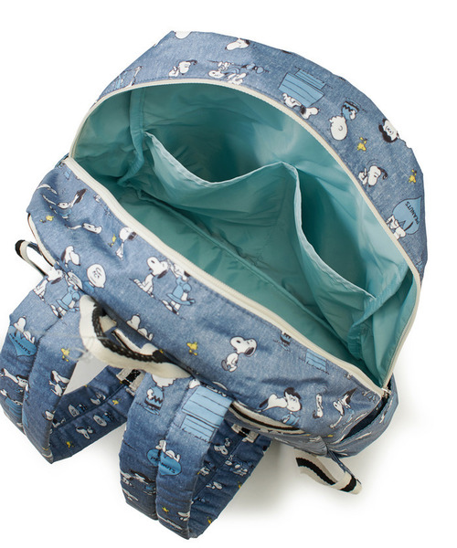 LeSportsac(レスポートサック)の「DAILY BACKPACK ピーナッツハッピーパルズ(バックパック/リュック・レディース・ブルー・FREE)」の10枚目の写真