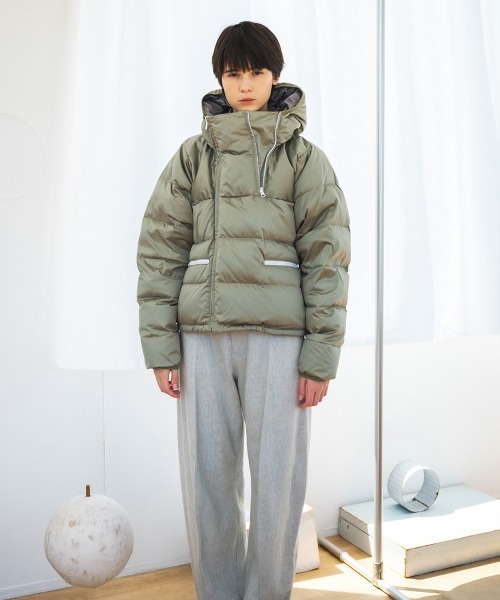 soduk(スドーク)の「reversible down jacket(ダウンジャケット/コート・レディース・グレー・ONE SIZE)」の1枚目の写真