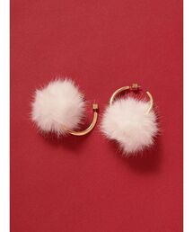 SNIDEL | ファーフープピアス(ピアス（両耳用）)