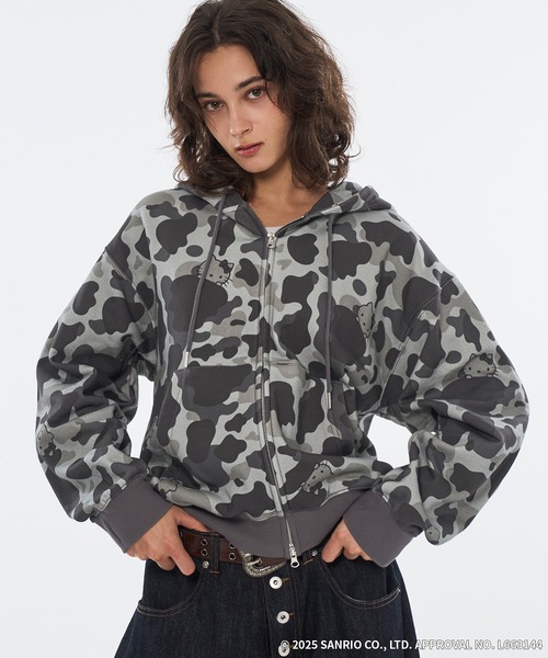 A LOT OF“HELLO KITTY” DOUBLE ZIP HOODIE（パーカー）｜WISH FOR EVER