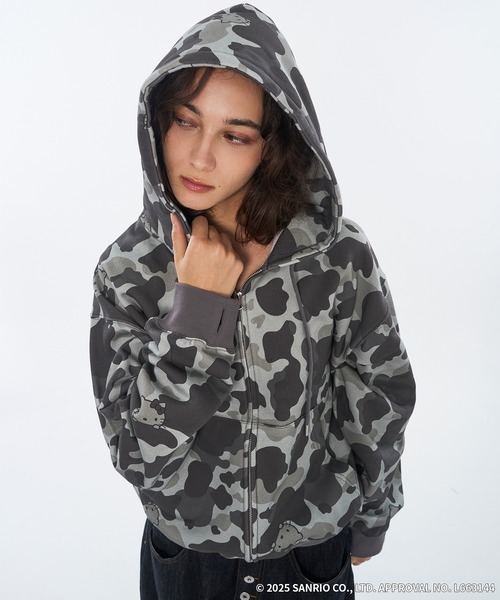 セール】A LOT OF“HELLO KITTY” DOUBLE ZIP HOODIE（パーカー）｜WISH