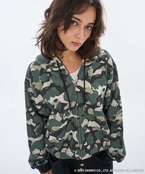 A LOT OF“HELLO KITTY” DOUBLE ZIP HOODIE（パーカー）｜WISH FOR EVER