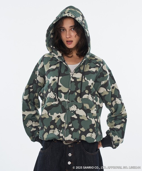A LOT OF“HELLO KITTY” DOUBLE ZIP HOODIE（パーカー）｜WISH FOR EVER