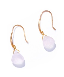 【les bon bon】serendip rose quartz pierce/セレンディップ ローズクォーツ ピアス BOB846