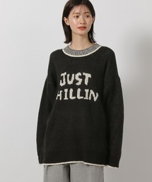 LAKOLE | ロゴモールジャガードニットプルオーバー / 602318(ニット/セーター)