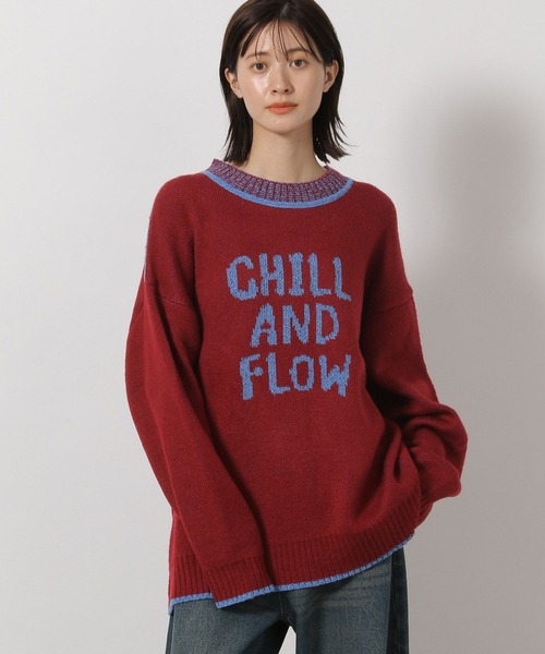 LAKOLE（ラコレ）の「ロゴモールジャガードニットプルオーバー / 602318（ニット/セーター・レディース・レッド/ブラック/ライトブルー/オフホワイト・FREE）」の21枚目の写真