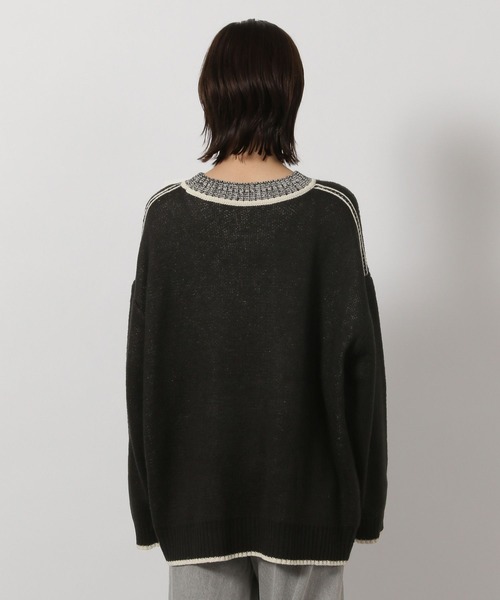 LAKOLE（ラコレ）の「ロゴモールジャガードニットプルオーバー / 602318（ニット/セーター・レディース・レッド/ブラック/ライトブルー/オフホワイト・FREE）」の14枚目の写真