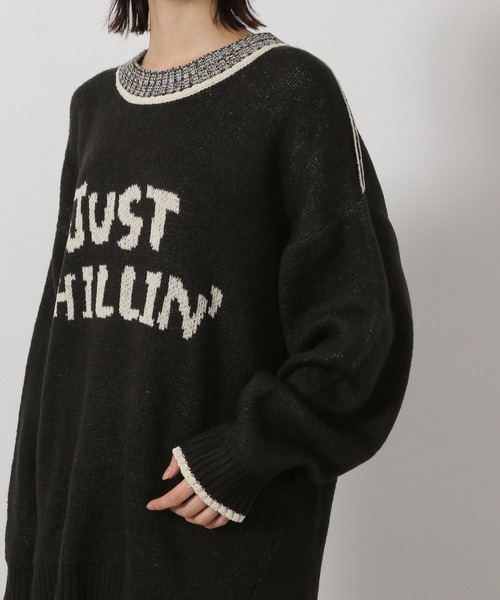 LAKOLE（ラコレ）の「ロゴモールジャガードニットプルオーバー / 602318（ニット/セーター・レディース・レッド/ブラック/ライトブルー/オフホワイト・FREE）」の16枚目の写真