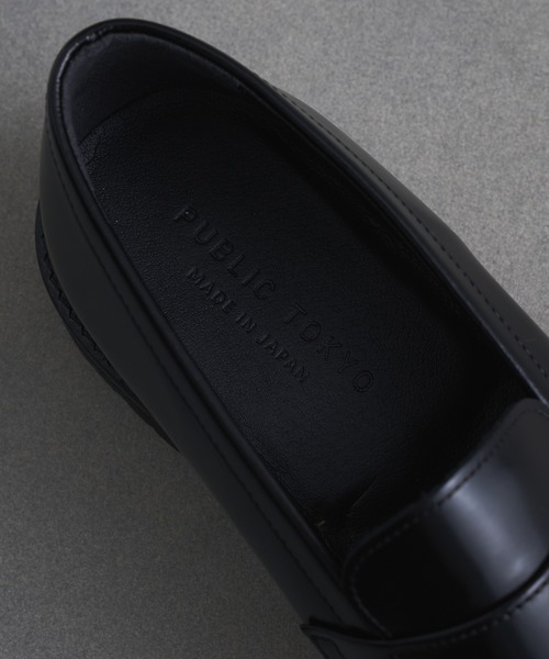 PUBLIC TOKYO(パブリックトウキョウ)の「SCOTCHGARDレザーローファー(ローファー・メンズ・ブラック・2/1/3)」の14枚目の写真