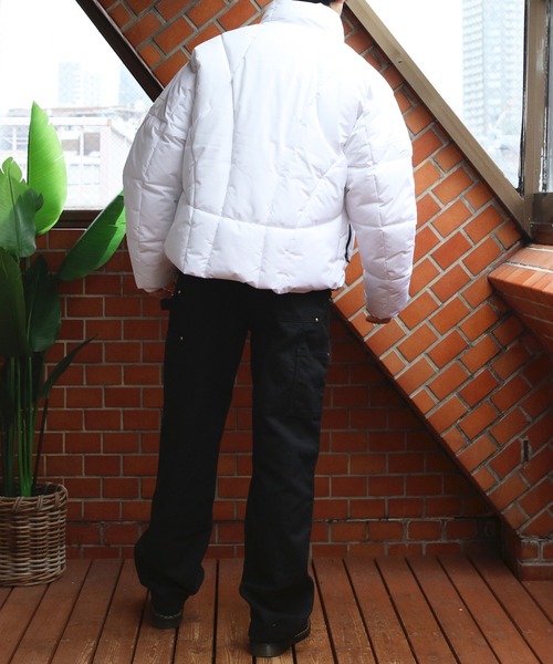 8(eight)(エイト)の「トライバルショートパファーブルゾン(ブルゾン・メンズ・ホワイト/ブラック・MEDIUM/X-LARGE/LARGE)」の15枚目の写真