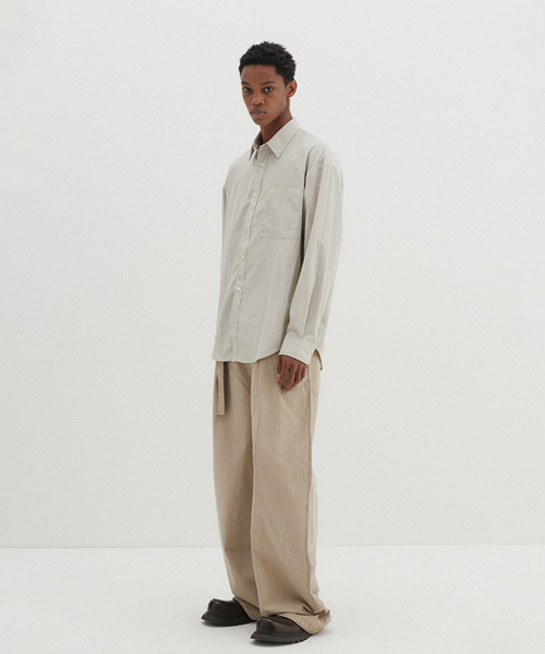 DNSR(ディーエヌエスアール)の「エッセンシャルリンクルシャツベージュ(シャツ/ブラウス・メンズ・その他・SMALL/MEDIUM/LARGE)」の3枚目の写真