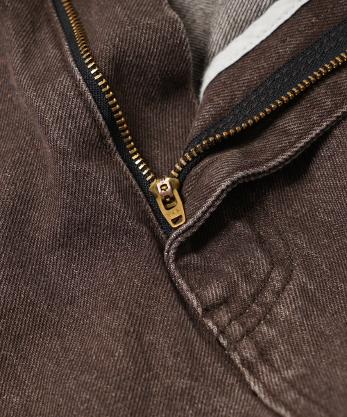 FRIZMWORKS(フリズムワークス)の「WASHED DENIM DOUBLE KNEE PANTS _ WASHED BROWN(デニムパンツ・メンズ・その他・X-LARGE/SMALL/MEDIUM/LARGE)」の6枚目の写真