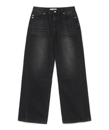 MILLO WOMEN（ミロウーマン）の「Washed Relaxed Balloon Jeans [Denim Black]（デニムパンツ・レディース）」