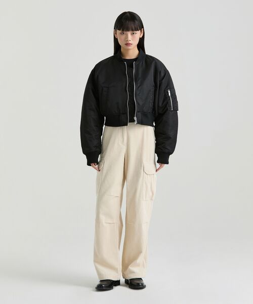 MUSINSA STANDARD WOMAN（ムシンサスタンダードウーマン）の「ウィメンズコーデュロイワイドカーゴパンツ[クリーム]（その他パンツ・レディース・その他・30/24/25/26/27/28/29）」の10枚目の写真