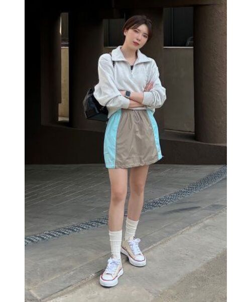 MUSINSA STANDARD WOMAN（ムシンサスタンダードウーマン）の「レディースハーフジップアップスウェットシャツ[メランジライトグレー]（スウェット・レディース・その他・SMALL/MEDIUM/LARGE/X-SMALL）」の17枚目の写真