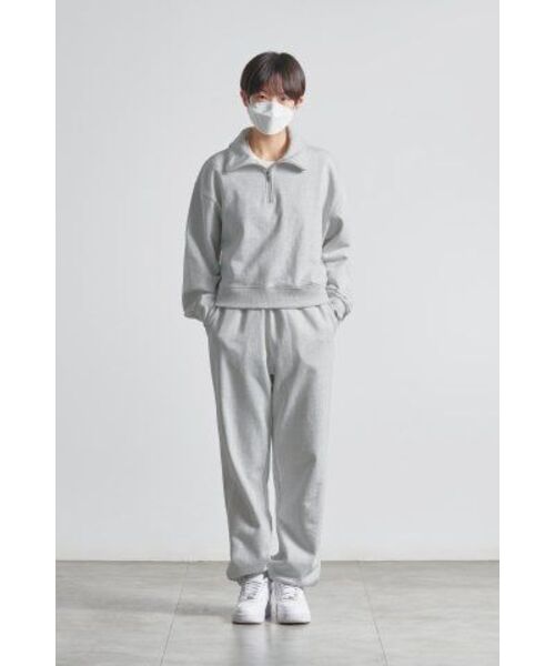 MUSINSA STANDARD WOMAN（ムシンサスタンダードウーマン）の「レディースハーフジップアップスウェットシャツ[メランジライトグレー]（スウェット・レディース・その他・SMALL/MEDIUM/LARGE/X-SMALL）」の18枚目の写真