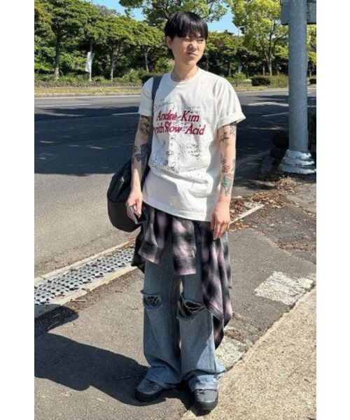 SLOWACID（スローアシッド）の「アンドレキム x スロウエシッド ラフスケッチ 半袖Tシャツ [クリーム]（Tシャツ/カットソー・レディース・その他・LARGE/MEDIUM/SMALL）」の7枚目の写真