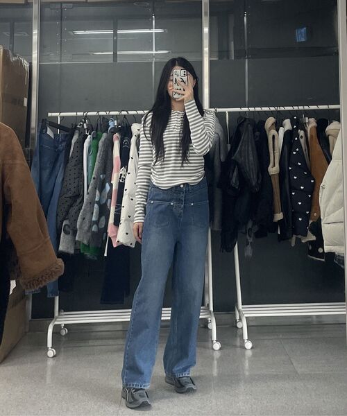 THE GREEN LAB（ザグリーンラボ）の「ポケットディテールデニム [ブラック]（デニムパンツ・レディース・その他・SMALL/MEDIUM）」の13枚目の写真