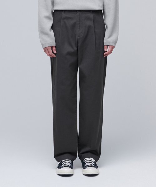 MUSINSA STANDARD（ムシンサスタンダード）の「ワンタックレギュラーフィットCcinoパンツ[ダークグレー]（その他パンツ・メンズ・その他・30/31/33/26/27/28/40/38/42/36/34/32/29）」の7枚目の写真