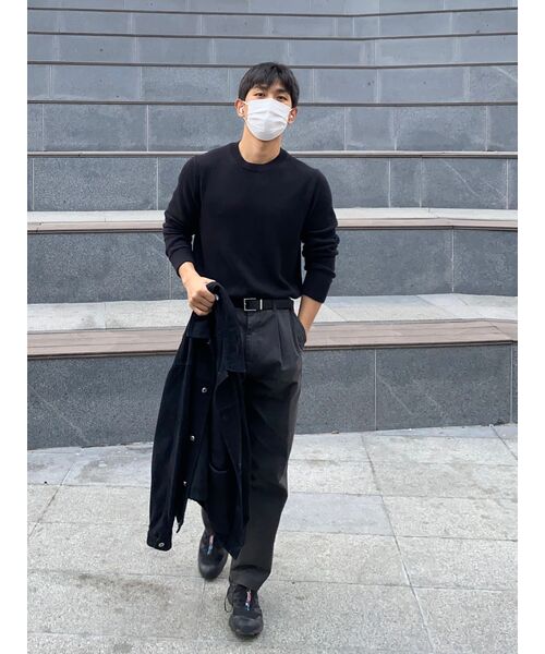 MUSINSA STANDARD（ムシンサスタンダード）の「ワンタックレギュラーフィットCcinoパンツ[ダークグレー]（その他パンツ・メンズ・その他・30/31/33/26/27/28/40/38/42/36/34/32/29）」の14枚目の写真
