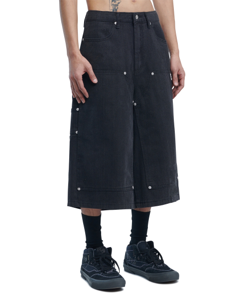 NOMANUAL(NOMANUAL)の「C.D.L BERMUDA PANTS - WASHED BLACK(その他パンツ・レディース・その他・SMALL/MEDIUM/LARGE)」の1枚目の写真