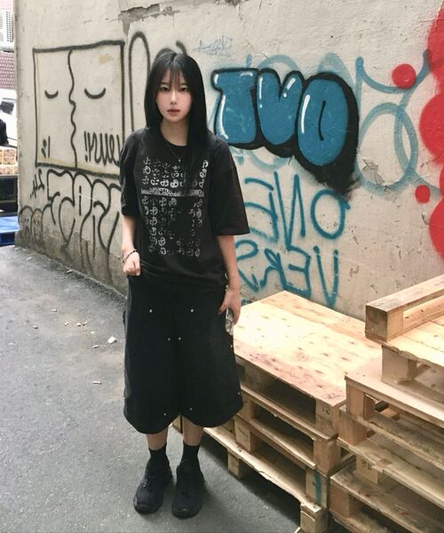 NOMANUAL(NOMANUAL)の「C.D.L BERMUDA PANTS - WASHED BLACK(その他パンツ・レディース・その他・SMALL/MEDIUM/LARGE)」の9枚目の写真