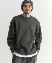 CAMP7（キャンプセブン）の「【CAMP7】胸ラベルロゴ クルーネックトレーナー (シンプルデザイン/裏毛素材/抗菌防臭/デイリーカジュアル/ユニセックス)（スウェット）」