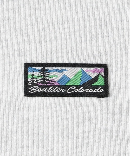 CAMP7(キャンプセブン)の「【CAMP7】胸ラベルロゴ クルーネックトレーナー (シンプルデザイン/裏毛素材/抗菌防臭/デイリーカジュアル/ユニセックス)(スウェット・メンズ・ライトグレー/ブラック/オリーブ・M/XL/L)」の5枚目の写真