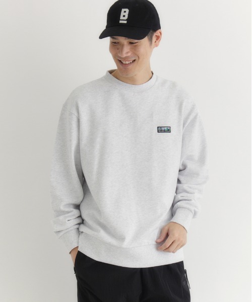 CAMP7(キャンプセブン)の「【CAMP7】胸ラベルロゴ クルーネックトレーナー (シンプルデザイン/裏毛素材/抗菌防臭/デイリーカジュアル/ユニセックス)(スウェット・メンズ・ライトグレー/ブラック/オリーブ・M/XL/L)」の20枚目の写真