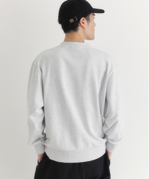CAMP7(キャンプセブン)の「【CAMP7】胸ラベルロゴ クルーネックトレーナー (シンプルデザイン/裏毛素材/抗菌防臭/デイリーカジュアル/ユニセックス)(スウェット・メンズ・ライトグレー/ブラック/オリーブ・M/XL/L)」の22枚目の写真