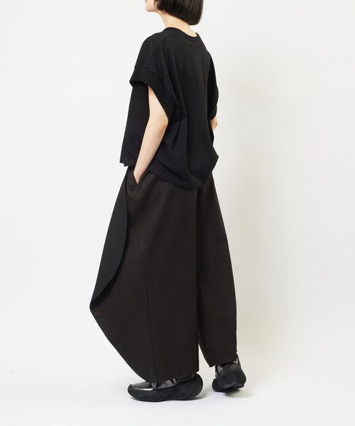 gomme(ゴム)の「エクセルツイル ツイルスクイッドパンツ(その他パンツ・レディース・ブラック・MEDIUM)」の5枚目の写真