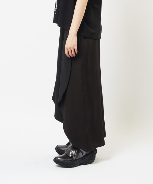 gomme(ゴム)の「エクセルツイル ツイルスクイッドパンツ(その他パンツ・レディース・ブラック・MEDIUM)」の7枚目の写真