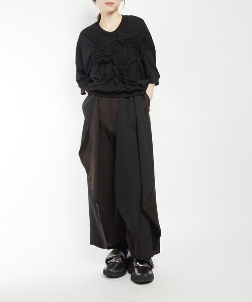 gomme(ゴム)の「エクセルツイル ツイルスクイッドパンツ(その他パンツ・レディース・ブラック・MEDIUM)」の20枚目の写真