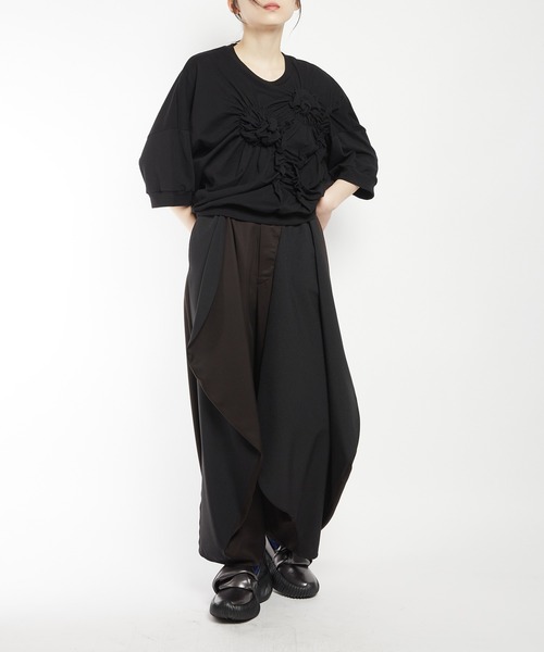 gomme(ゴム)の「エクセルツイル ツイルスクイッドパンツ(その他パンツ・レディース・ブラック・MEDIUM)」の21枚目の写真