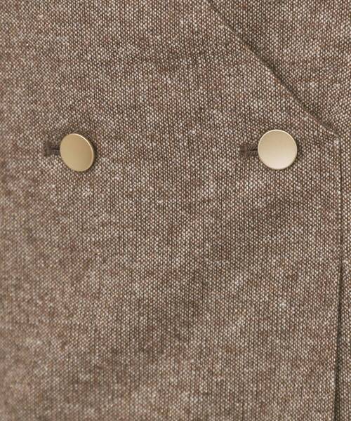 index（インデックス）の「ラップ風ツイードジャンスカ【洗濯機OK/防シワ】（ワンピース・レディース・ブラック/ブラウン系2/ブラウン系その他・36/38/40/42）」の16枚目の写真