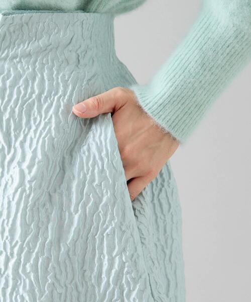 Tiara（ティアラ）の「ジャガードタックフレアスカート（スカート・レディース・グレー/ミント・3/2）」の12枚目の写真