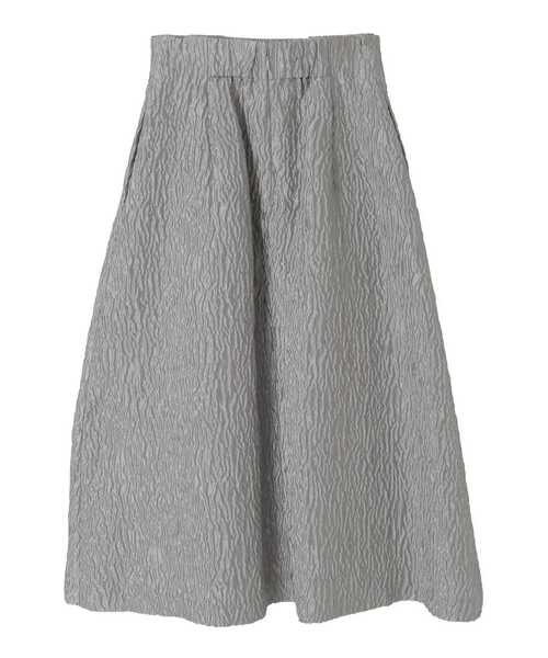 Tiara（ティアラ）の「ジャガードタックフレアスカート（スカート・レディース・グレー/ミント・3/2）」の22枚目の写真