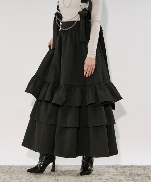 セール】ruffle frill skirt ボリュームラッフルスカート/SETUP対応