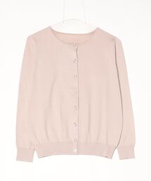 SOFFICE 抗ピルクルーネックカーディガン