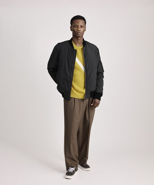 Saturdays NYC（サタデーズ ニューヨークシティ ）の「Christo Bomber（ブルゾン・メンズ・ベージュ/ブラック・M/L/XL）」の15枚目の写真