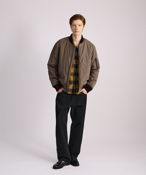 Saturdays NYC（サタデーズ ニューヨークシティ ）の「Christo Bomber（ブルゾン・メンズ・ベージュ/ブラック・M/L/XL）」の18枚目の写真