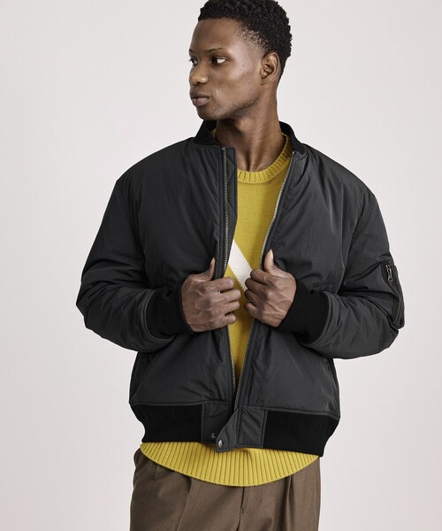 Saturdays NYC（サタデーズ ニューヨークシティ ）の「Christo Bomber（ブルゾン・メンズ・ベージュ/ブラック・M/L/XL）」の6枚目の写真