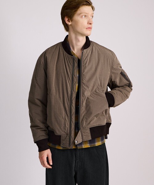 Saturdays NYC（サタデーズ ニューヨークシティ ）の「Christo Bomber（ブルゾン・メンズ・ベージュ/ブラック・M/L/XL）」の7枚目の写真