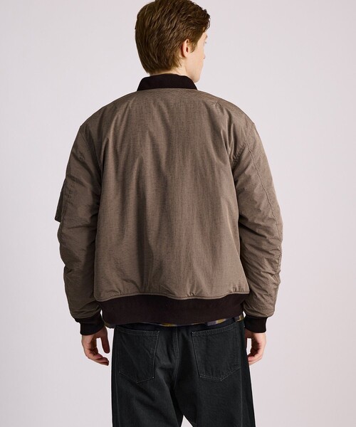 Saturdays NYC（サタデーズ ニューヨークシティ ）の「Christo Bomber（ブルゾン・メンズ・ベージュ/ブラック・M/L/XL）」の8枚目の写真
