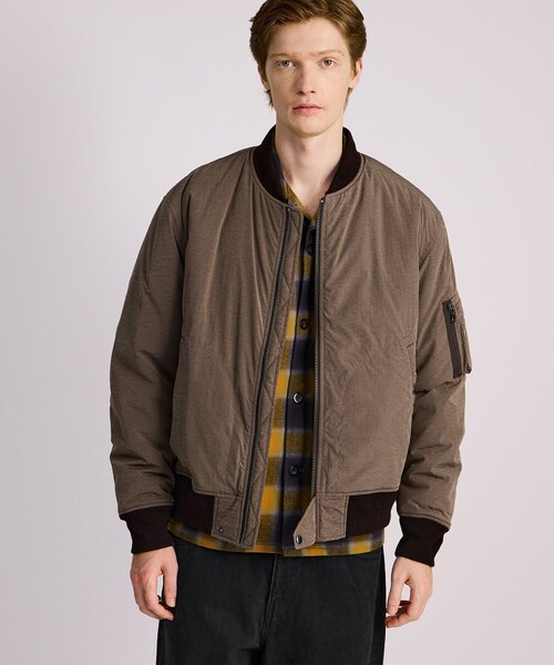 Saturdays NYC（サタデーズ ニューヨークシティ ）の「Christo Bomber（ブルゾン・メンズ・ベージュ/ブラック・M/L/XL）」の2枚目の写真