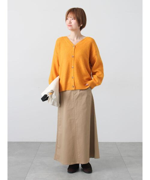 Lugnoncure（ルノンキュール）の「ウール混ふわふわVネックカーディガン（カーディガン/ボレロ・レディース・オレンジ/ベージュ/ブルー/グレー・F）」の20枚目の写真