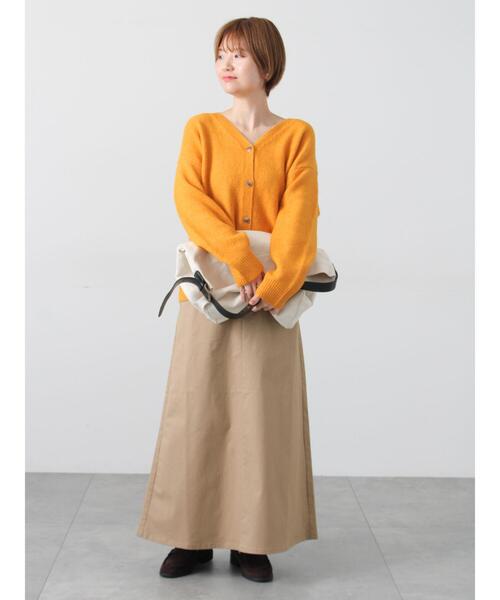 Lugnoncure（ルノンキュール）の「ウール混ふわふわVネックカーディガン（カーディガン/ボレロ・レディース・オレンジ/ベージュ/ブルー/グレー・F）」の21枚目の写真