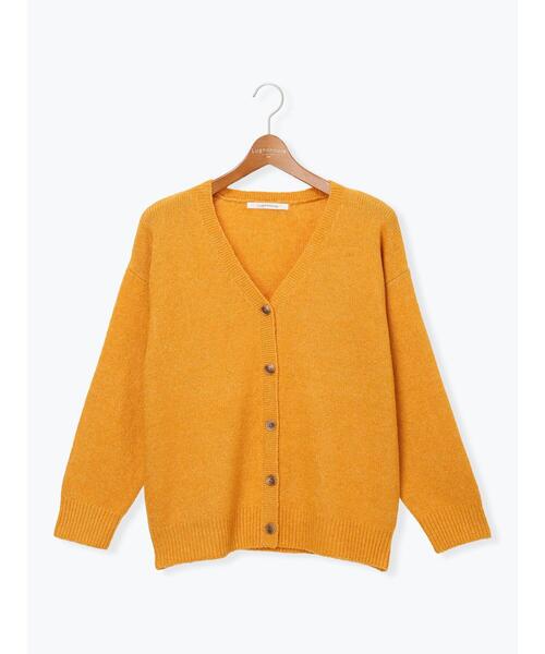 Lugnoncure（ルノンキュール）の「ウール混ふわふわVネックカーディガン（カーディガン/ボレロ・レディース・オレンジ/ベージュ/ブルー/グレー・F）」の15枚目の写真