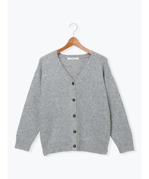 Lugnoncure（ルノンキュール）の「ウール混ふわふわVネックカーディガン（カーディガン/ボレロ・レディース・オレンジ/ベージュ/ブルー/グレー・F）」の17枚目の写真